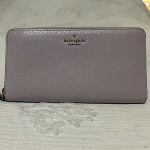 Kate Spade Large Leila Wallet in Lilac